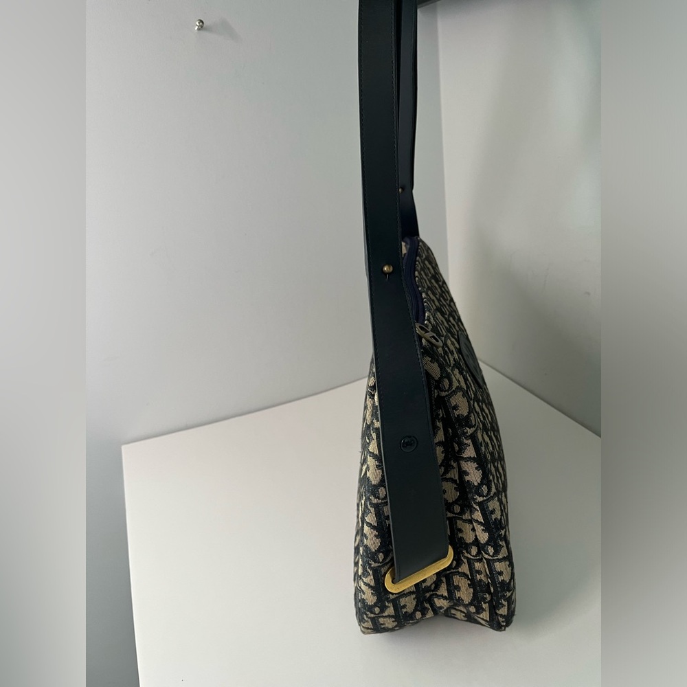 Vintage Christian Dior Trotter Canvas Shoulder Bag - Picture 4 of 9
